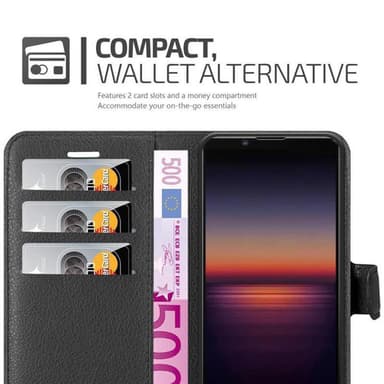 Sony Xperia 1 II Plånboksfodral Skal (Svart)