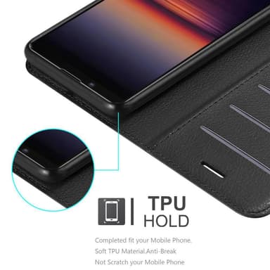 Sony Xperia 1 II Plånboksfodral Skal (Svart)