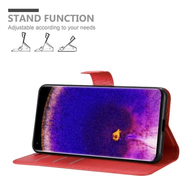 Oppo FIND X5 PRO Plånboksfodral Skal (Röd)