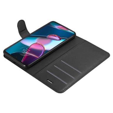 Motorola EDGE+ Plånboksfodral Skal (Svart)