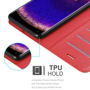 Oppo FIND X5 PRO Plånboksfodral Skal (Röd)
