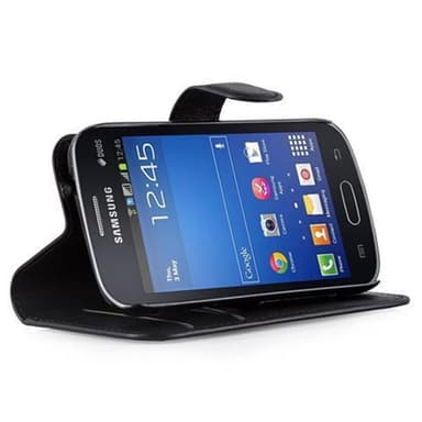 Samsung Galaxy STAR PRO Plånboksfodral Skal (Svart)