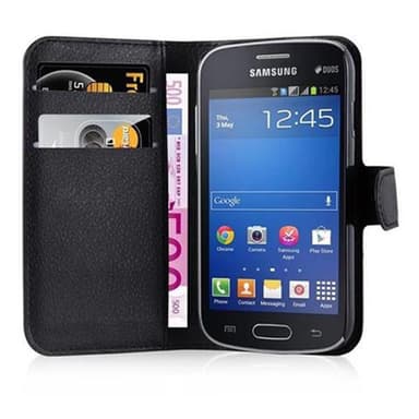 Samsung Galaxy STAR PRO Plånboksfodral Skal (Svart)