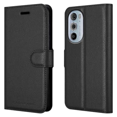 Motorola EDGE+ Plånboksfodral Skal (Svart)