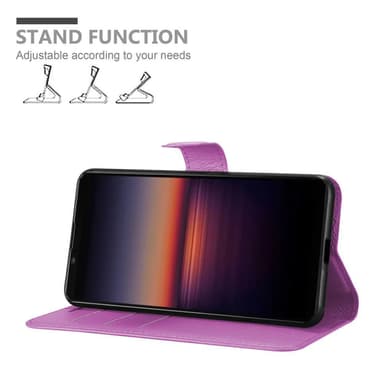 Sony Xperia 1 II Plånboksfodral Skal (Lila)