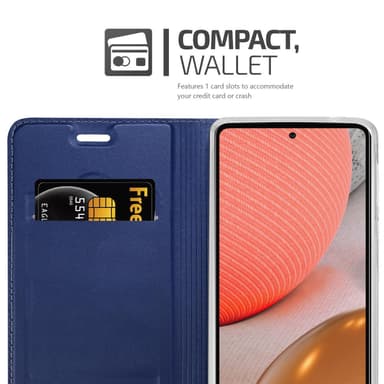 Samsung Galaxy A72 4G / 5G Fodral Skal Case (Blå)