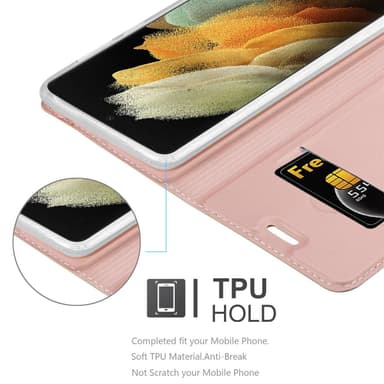 Samsung Galaxy S21 ULTRA Fodral Skal Case (Rosa)