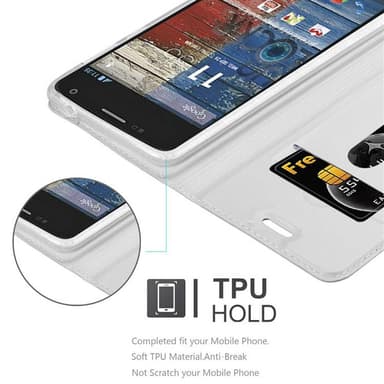 Motorola MOTO G2 Fodral Skal Case (Silver)