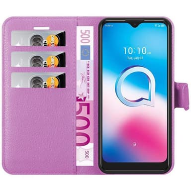 Alcatel 1S 2020 Plånboksfodral Skal (Lila)