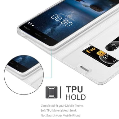Nokia 8 2017 Fodral Skal Case (Silver)