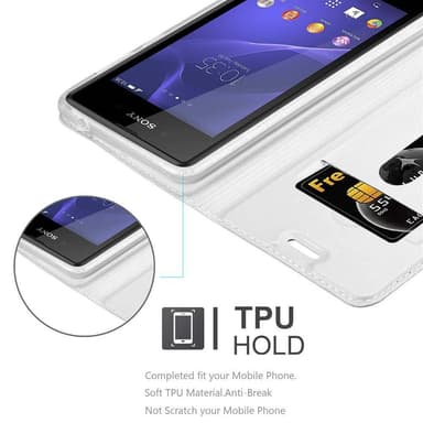 Sony Xperia E3 Fodral Skal Case (Silver)