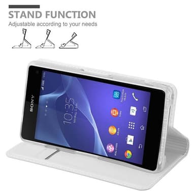 Sony Xperia Z1 COMPACT Fodral Skal Case (Silver)