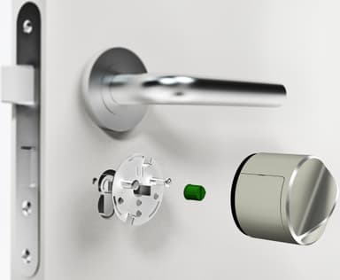Danalock V3 2024 smart lås (silver/HomeKit/Euro)