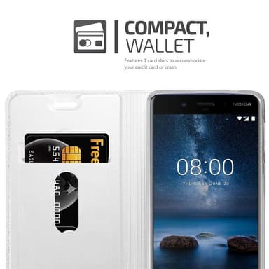 Nokia 8 2017 Fodral Skal Case (Silver)