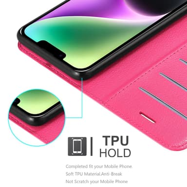 iPhone 14 Plånboksfodral Skal (Rosa)