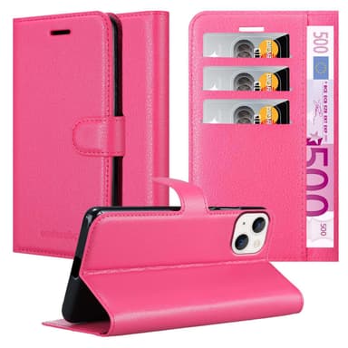iPhone 14 Plånboksfodral Skal (Rosa)