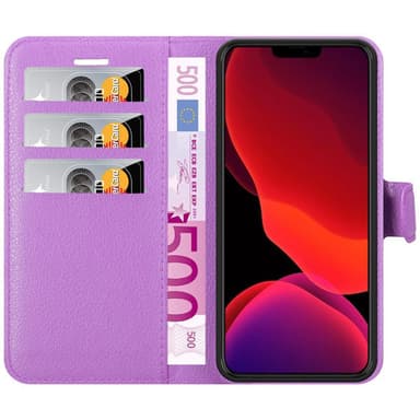 iPhone 12 MINI Plånboksfodral Skal (Lila)