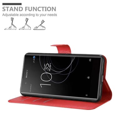 Sony Xperia XA1 PLUS Plånboksfodral Skal (Röd)