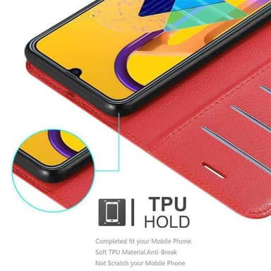Samsung Galaxy M21 / M30s Plånboksfodral Skal (Röd)