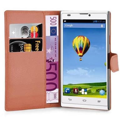 ZTE Blade L2 Plånboksfodral Skal (Brun)