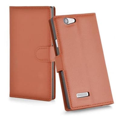 ZTE Blade L2 Plånboksfodral Skal (Brun)