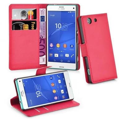 Sony Xperia Z3 COMPACT Plånboksfodral Skal (Röd)