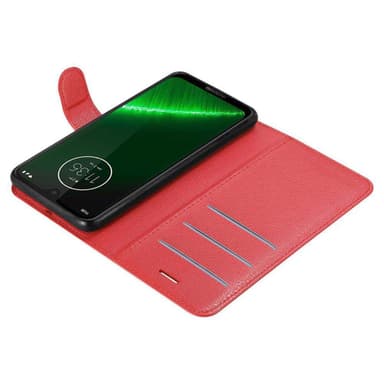 Motorola MOTO G7 / G7 PLUS Plånboksfodral Skal (Röd)