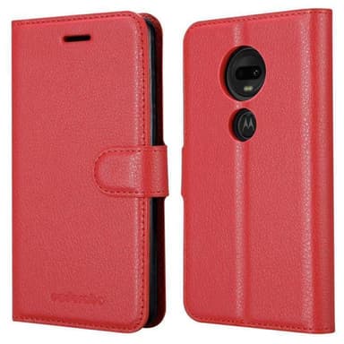Motorola MOTO G7 / G7 PLUS Plånboksfodral Skal (Röd)