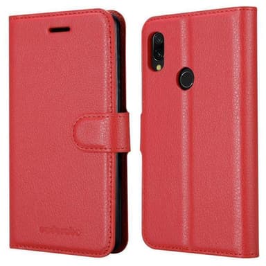 Xiaomi RedMi NOTE 7 Plånboksfodral Skal (Röd)