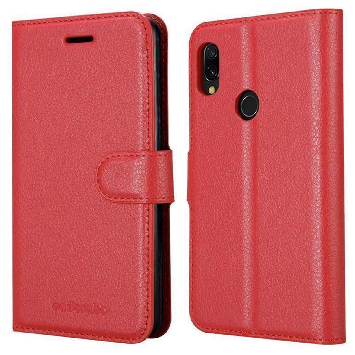 Xiaomi RedMi NOTE 7 Plånboksfodral Skal (Röd)