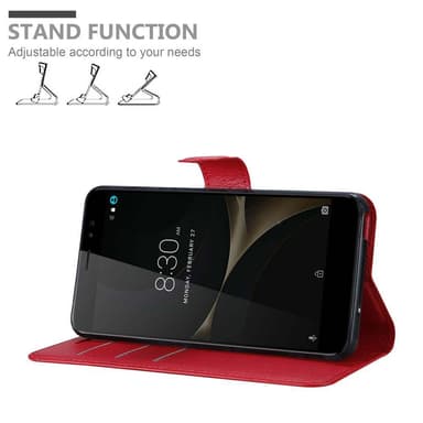 ZTE Nubia N1 LITE Plånboksfodral Skal (Röd)