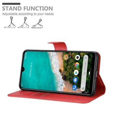 Xiaomi Mi A3 Plånboksfodral Skal (Röd)
