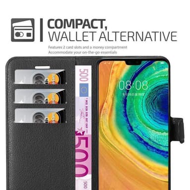 Huawei MATE 30 Plånboksfodral Skal (Svart)