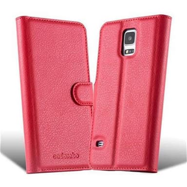 Samsung Galaxy S5 / S5 NEO Plånboksfodral Skal (Röd)