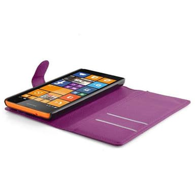 Nokia Lumia 535 Plånboksfodral Skal (Lila)