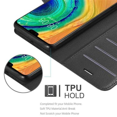 Huawei MATE 30 Plånboksfodral Skal (Svart)