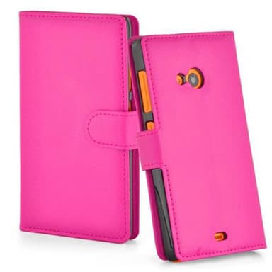 Nokia Lumia 535 Plånboksfodral Skal (Rosa)