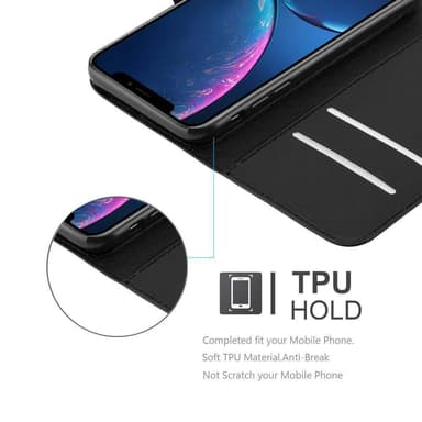 iPhone XR Plånboksfodral Skal (Svart)