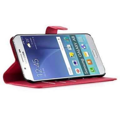 Samsung Galaxy A8 2015 Plånboksfodral Skal (Röd)