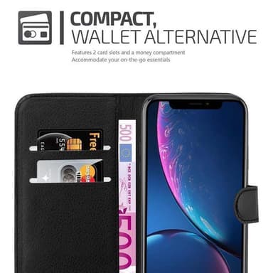 iPhone XR Plånboksfodral Skal (Svart)