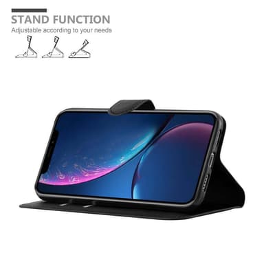 iPhone XR Plånboksfodral Skal (Svart)