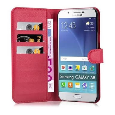 Samsung Galaxy A8 2015 Plånboksfodral Skal (Röd)