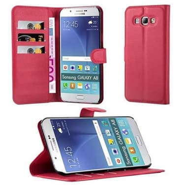 Samsung Galaxy A8 2015 Plånboksfodral Skal (Röd)