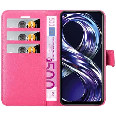Realme 8i / Narzo 50 4G Plånboksfodral Skal (Rosa)