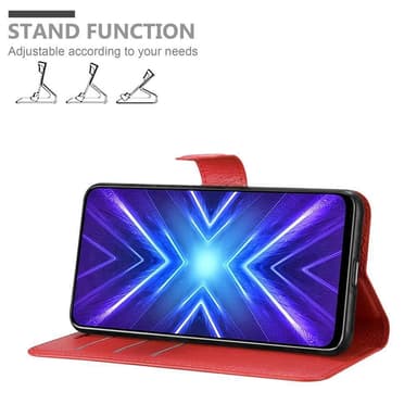 Honor 9X Plånboksfodral Skal (Röd)