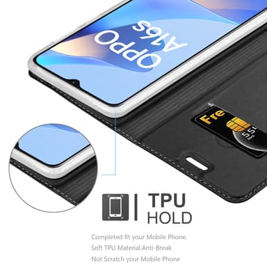 Oppo A16s / A54s Fodral Skal Case (Svart)