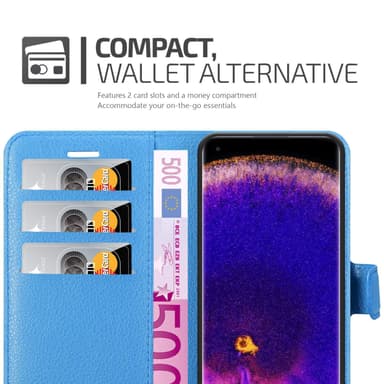 Oppo FIND X5 PRO Plånboksfodral Skal (Blå)