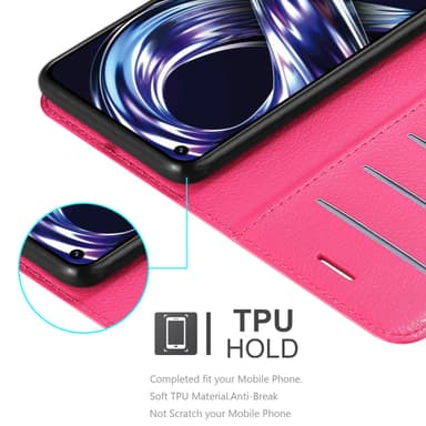Realme 8i / Narzo 50 4G Plånboksfodral Skal (Rosa)