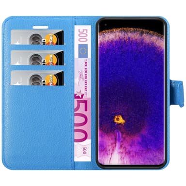 Oppo FIND X5 PRO Plånboksfodral Skal (Blå)