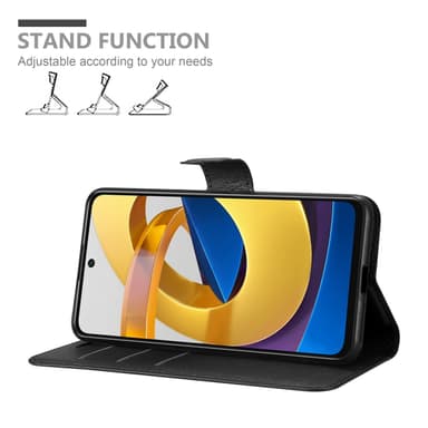 Xiaomi POCO M4 PRO 5G Plånboksfodral Skal (Svart)